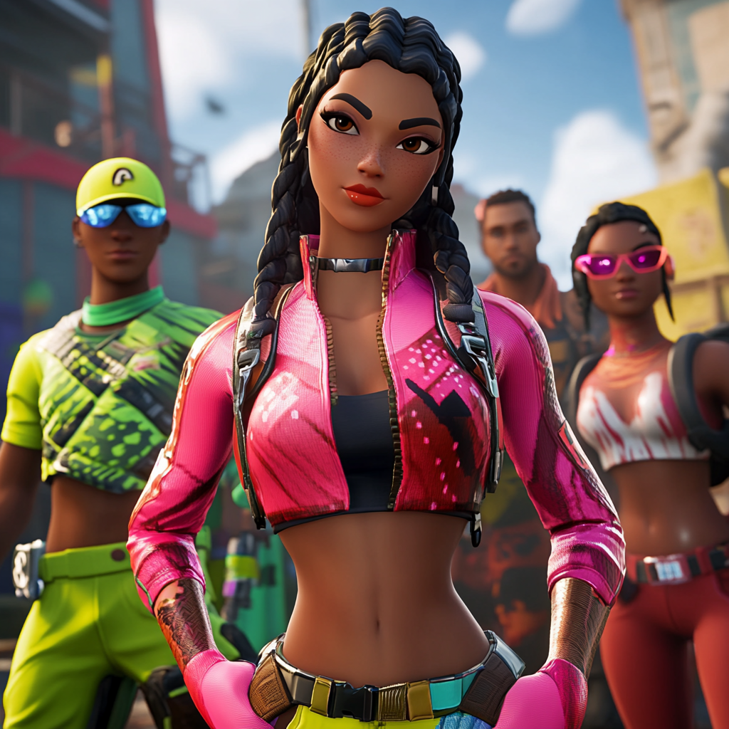 Console male and female gamers logged in to their new profiles.